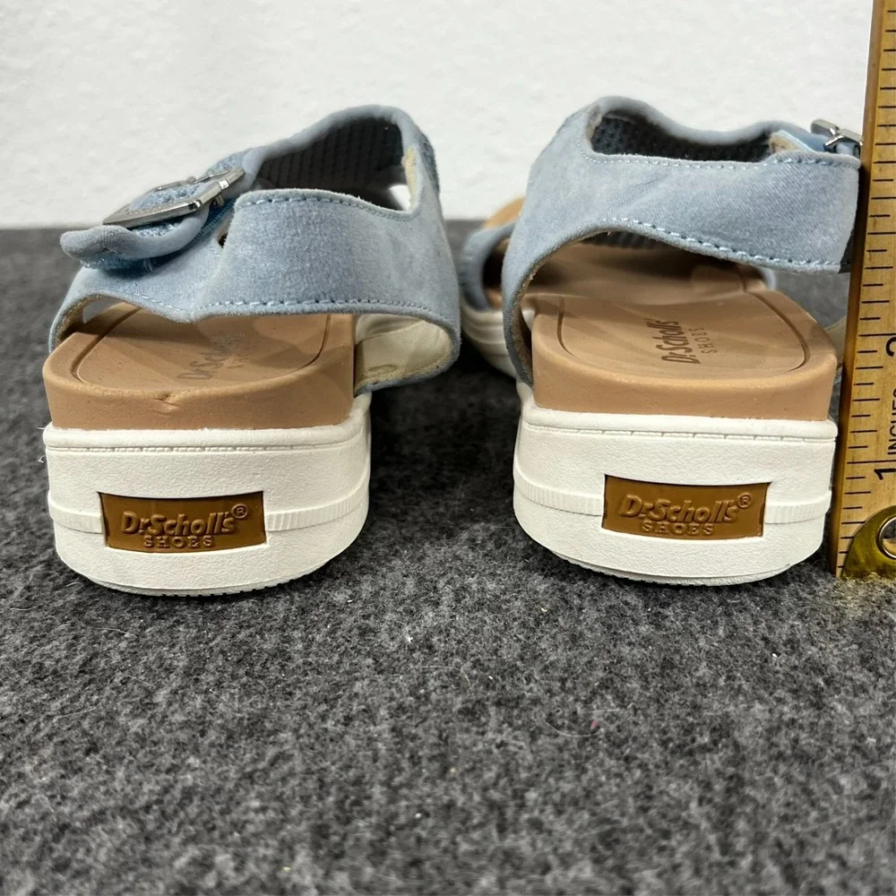 Dr Scholls Sandals Time Off Sun Light Blue‎ Women's 7 M